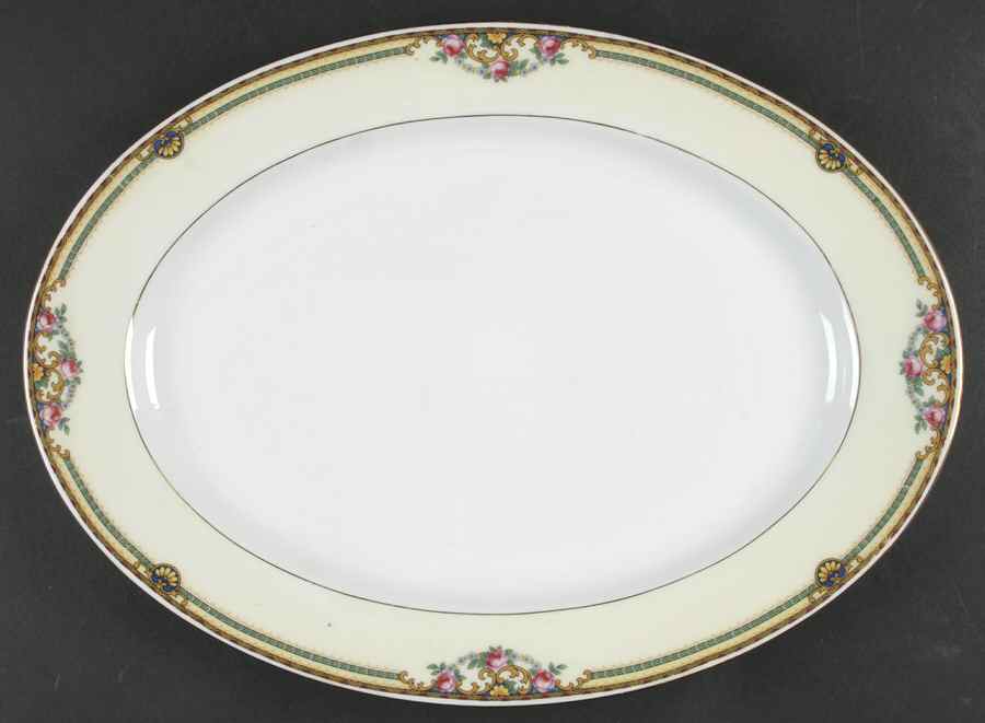Gloria 14" Oval Serving Platter by Eschenbach-1