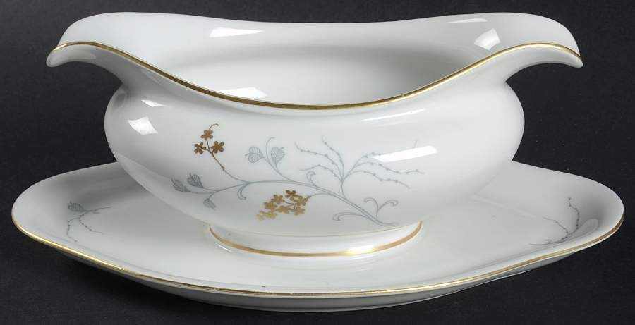 V528 Gravy Boat with Attached Underplate by Eschenbach-1