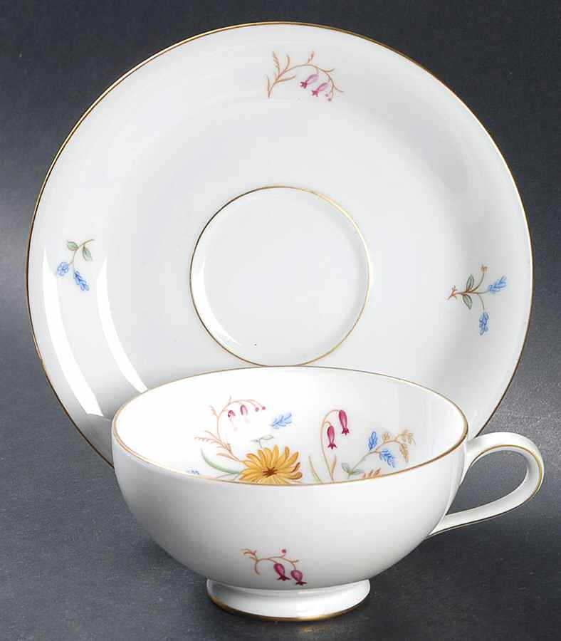 F242 Footed Cup & Saucer Set by Eschenbach-1
