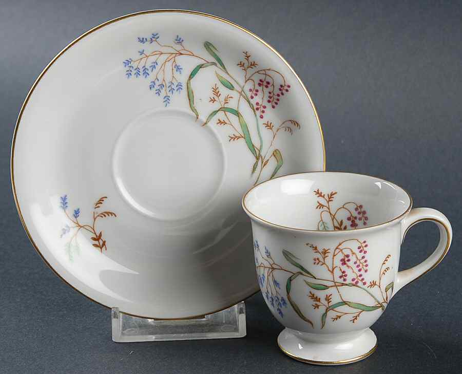 F243 Footed Demitasse Cup & Saucer Set by Eschenbach-1
