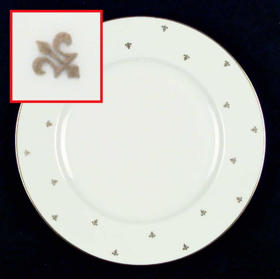 Fleur De Lis Salad Plate by Eschenbach-1