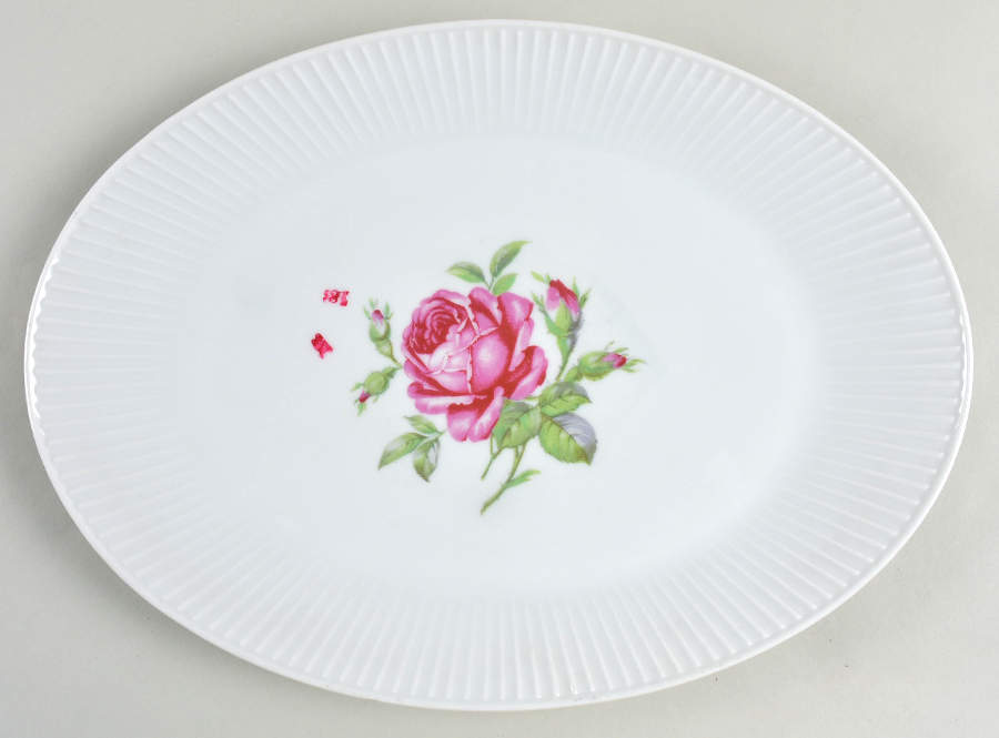Imperial Rose 12" Oval Serving Platter by Eschenbach-1