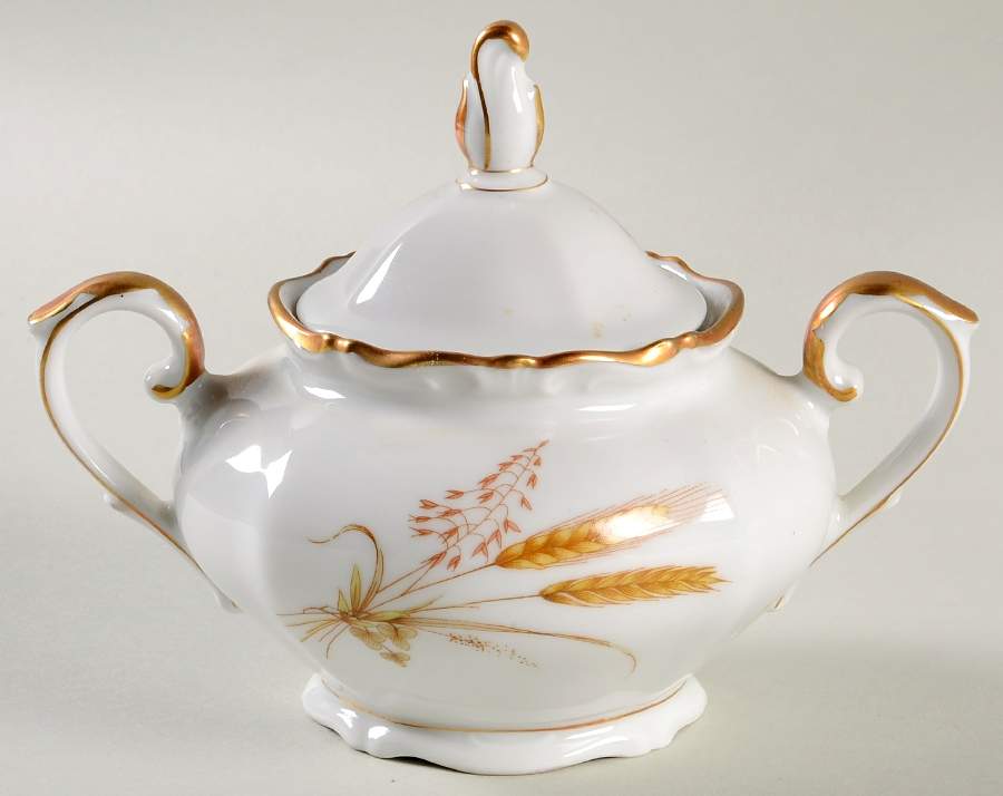Royal Wheat Sugar Bowl & Lid by Eschenbach-1