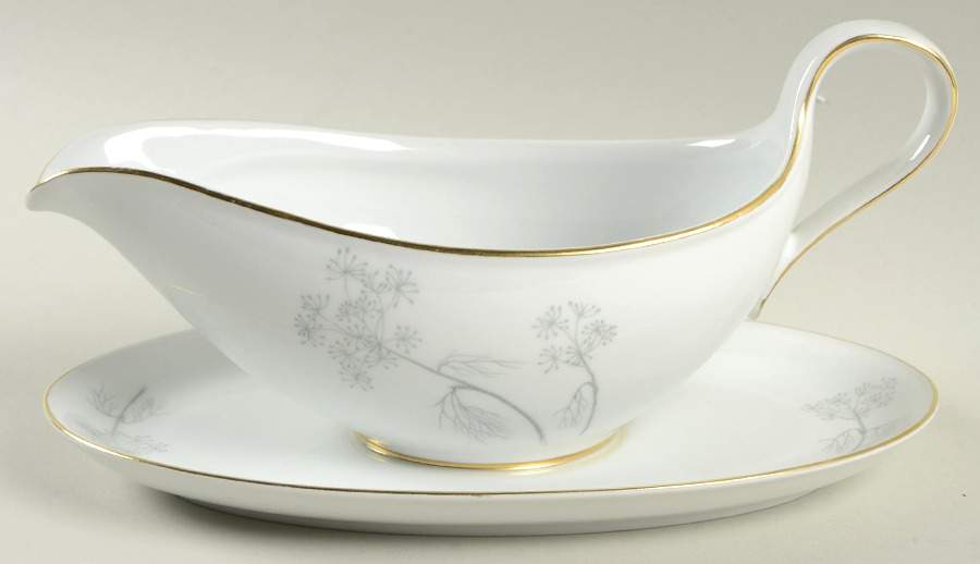 W1455 Gravy Boat with Attached Underplate by Eschenbach-1