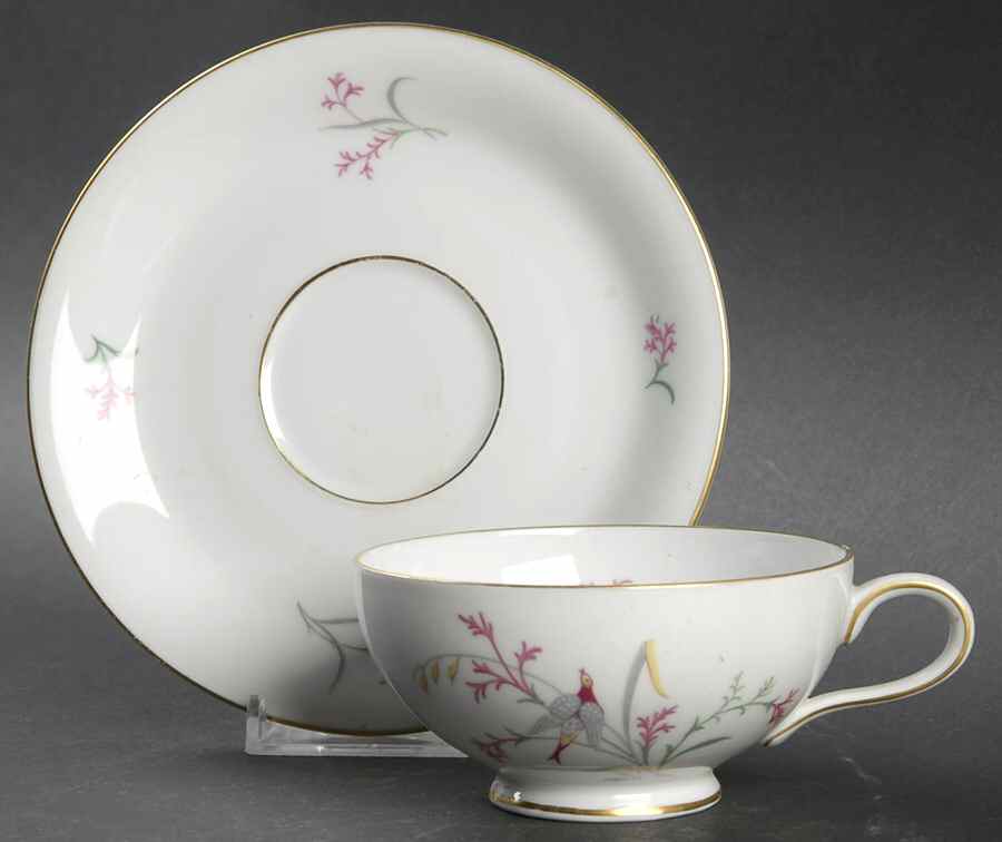 W1460 Footed Cup & Saucer Set by Eschenbach-1