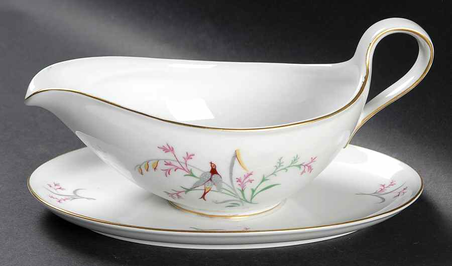W1460 Gravy Boat with Attached Underplate by Eschenbach-1