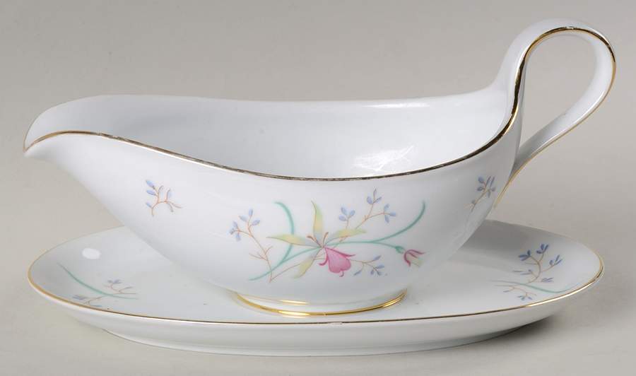 W1466 Gravy Boat with Attached Underplate by Eschenbach-1