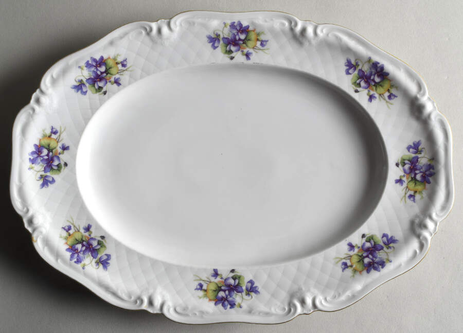 W1638 12" Oval Serving Platter by Eschenbach-1