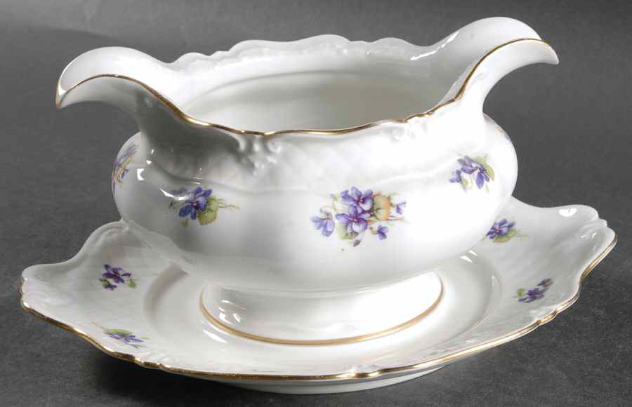 W1638 Gravy Boat with Attached Underplate by Eschenbach-1
