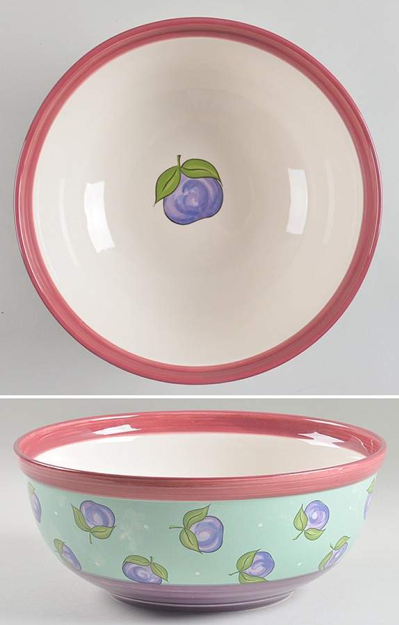 Bois D'Arc Tutti Fruitti 11" Large Salad Serving Bowl by Essex Collection-1