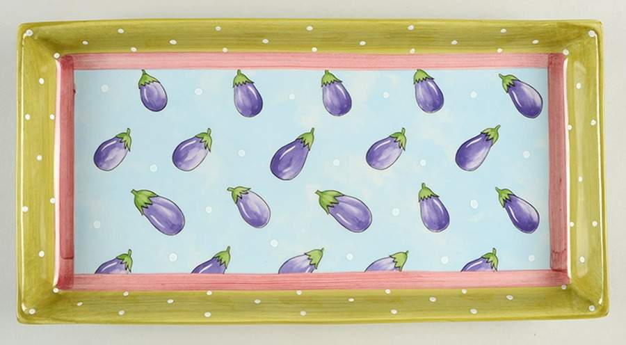 Bois D'Arc Tutti Fruitti 13" Rectangular Tray by Essex Collection-1
