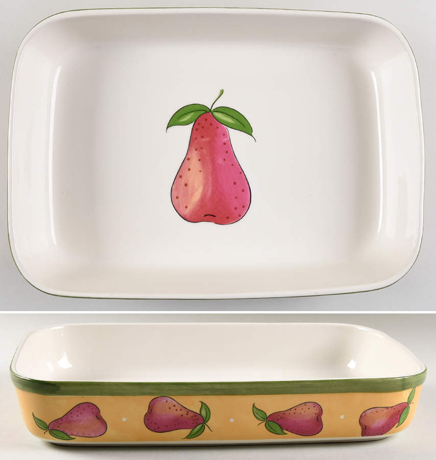 Bois D'Arc Tutti Fruitti 13"  Rectangular Baker by Essex Collection-1