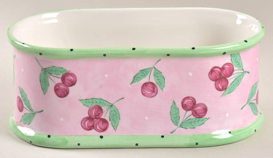 Bois D'Arc Tutti Fruitti 1.5 Quart Oval Covered Casserole No Lid by Essex Collection-1
