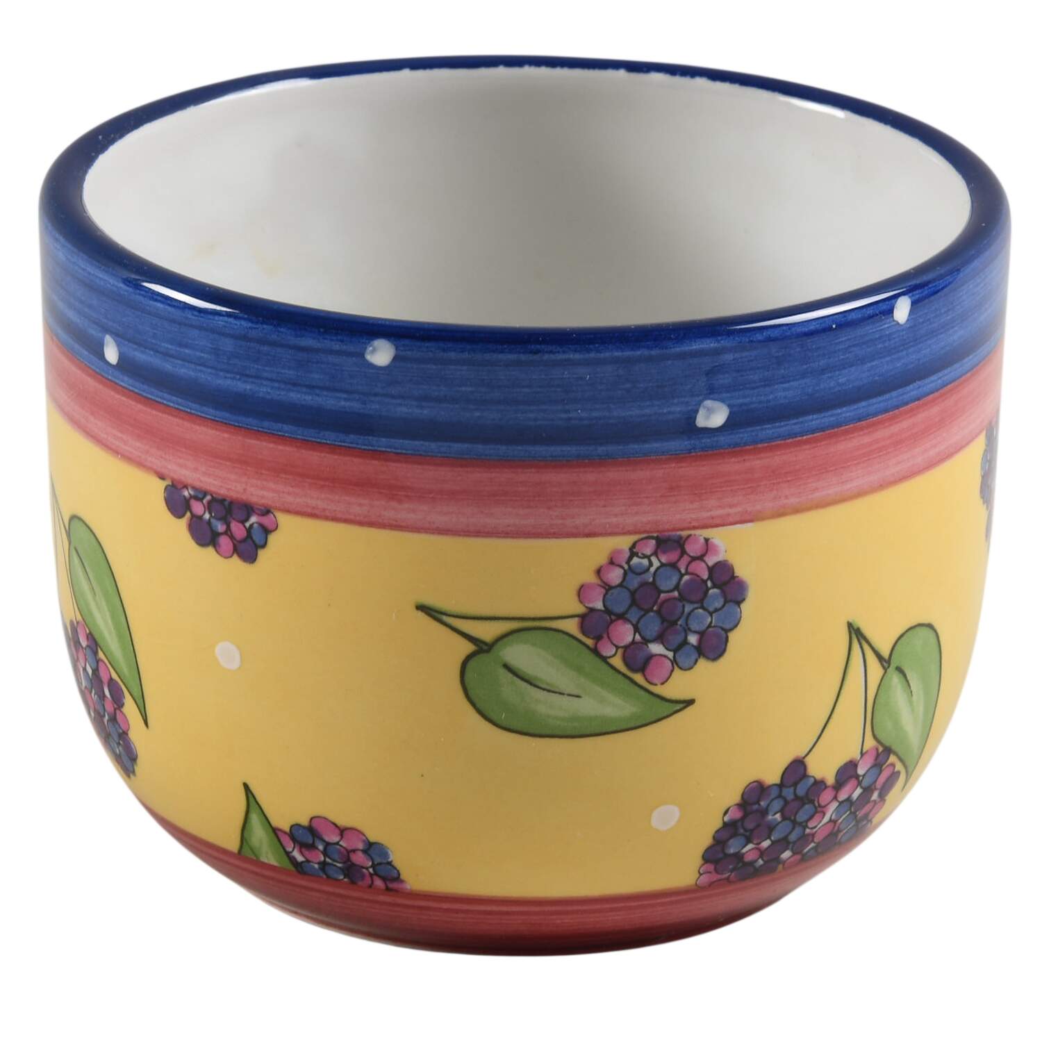 Bois D'Arc Tutti Fruitti Sugar Bowl No Lid by Essex Collection-1