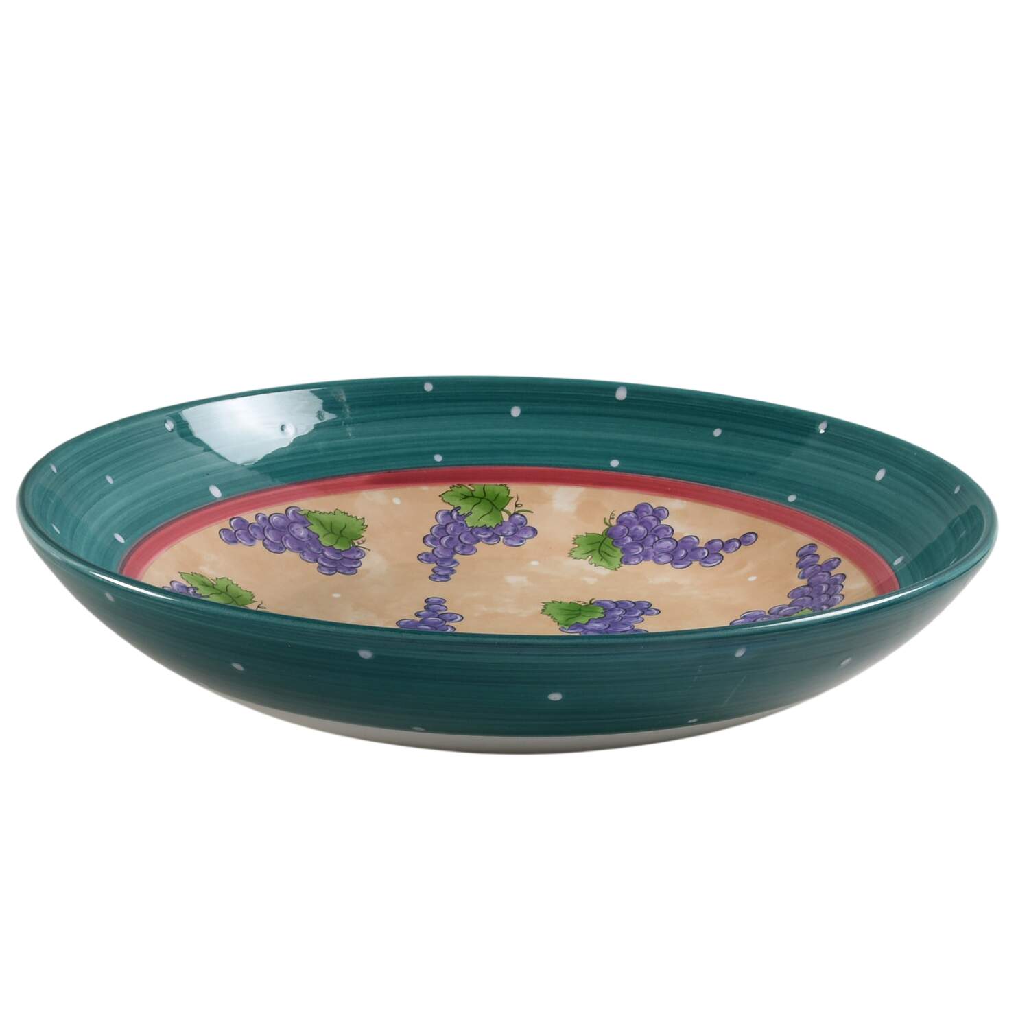 Bois D'Arc Tutti Fruitti 14" Pasta Serving Bowl by Essex Collection-1
