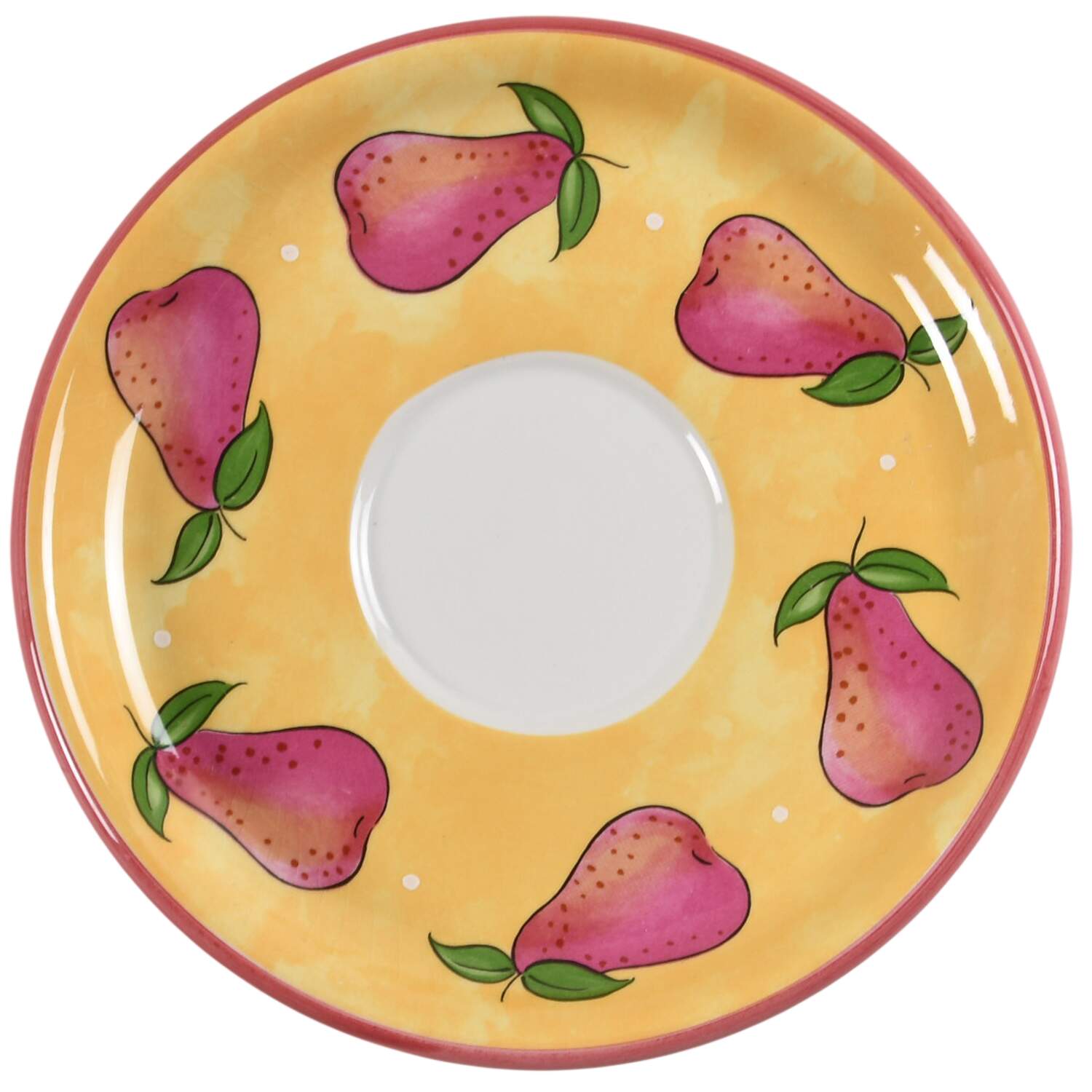 Bois D'Arc Tutti Fruitti Saucer for Jumbo Cup by Essex Collection-1