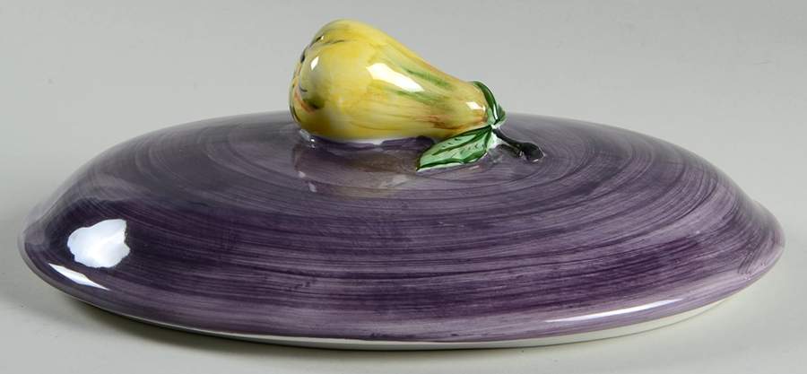 Bois D'Arc Tutti Fruitti Lid for 3 Qt Oval Covered Casserole by Essex Collection-1