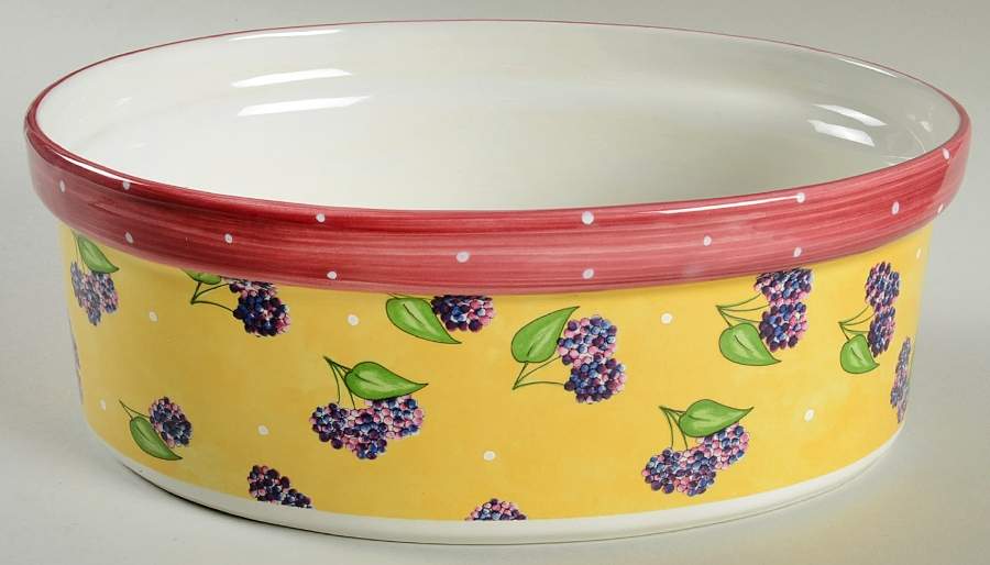 Bois D'Arc Tutti Fruitti 3 Qt Oval Covered Casserole No Lid by Essex Collection-1