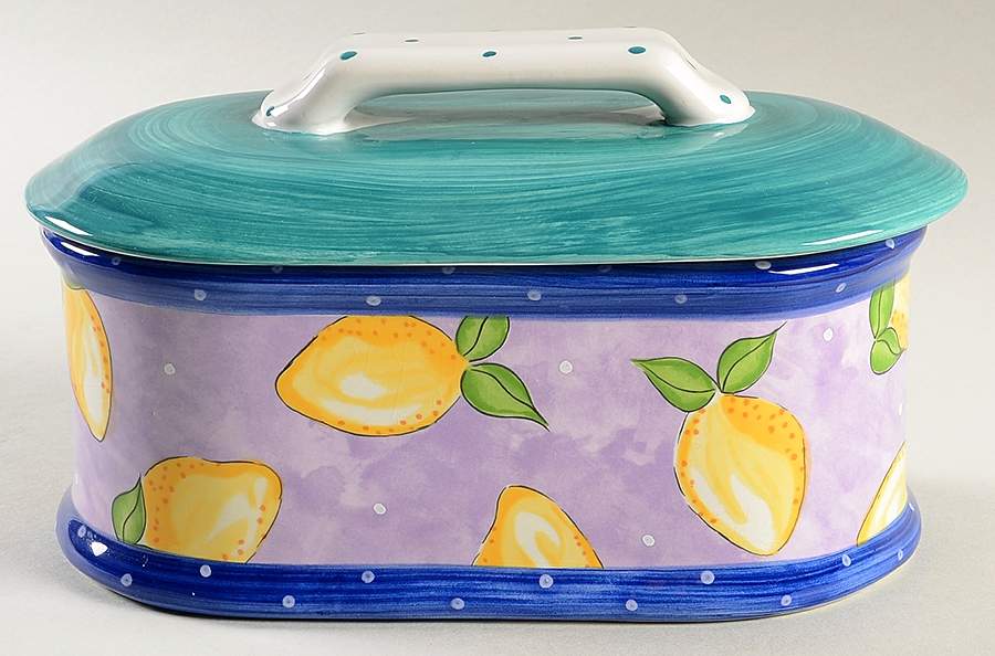 Bois D'Arc Tutti Fruitti 1.5 Quart Oval Covered Casserole by Essex Collection-1