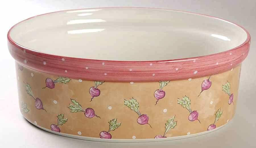 Bois D'Arc Tutti Fruitti 3 Qt Oval Covered Casserole No Lid by Essex Collection-1