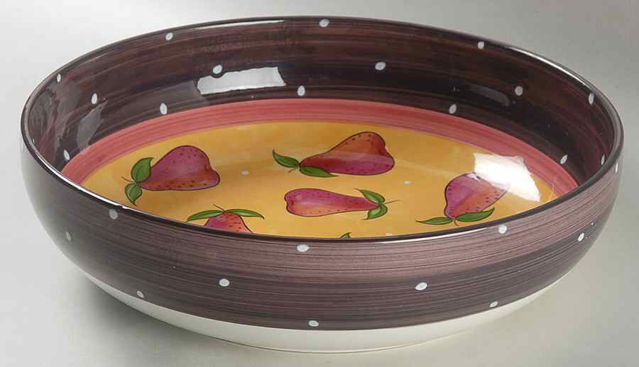Bois D'Arc Tutti Fruitti 10" Large Salad Serving Bowl by Essex Collection-1