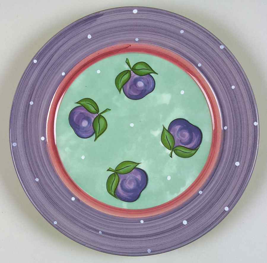 Bois D'Arc Tutti Fruitti Dessert Luncheon Plate by Essex Collection-1
