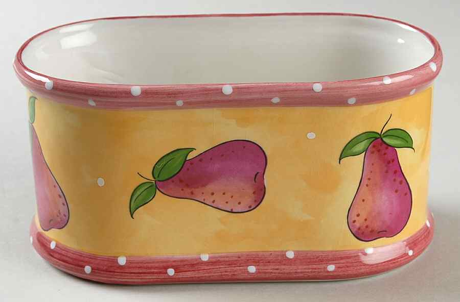 Bois D'Arc Tutti Fruitti 1 Quart Oval Casserole No Lid by Essex Collection-1