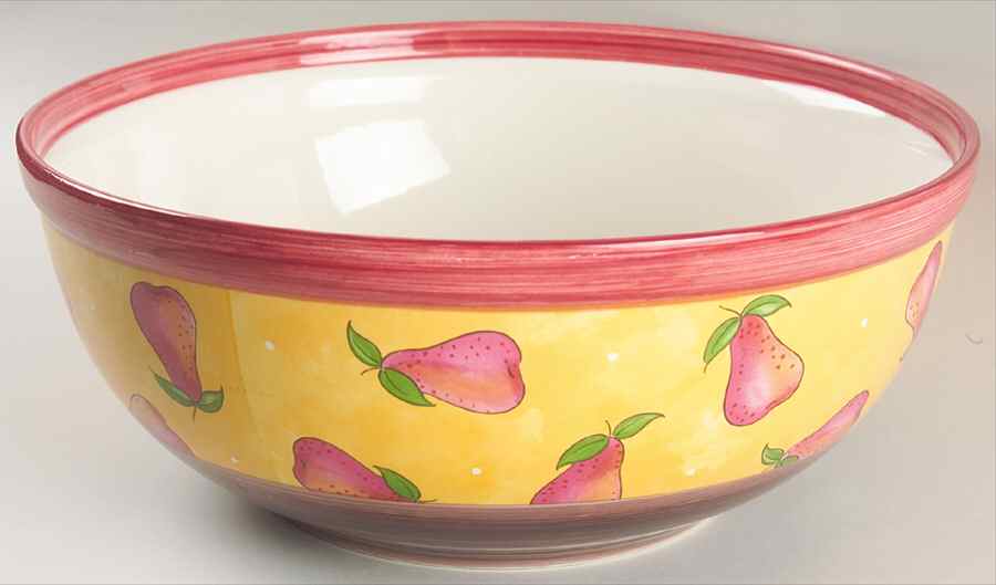 Bois D'Arc Tutti Fruitti 13" Large Salad Serving Bowl by Essex Collection-1