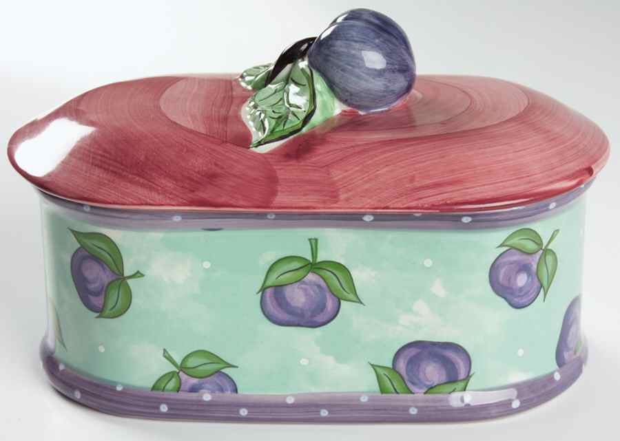 Bois D'Arc Tutti Fruitti 1.5 Quart Oval Covered Casserole by Essex Collection-1