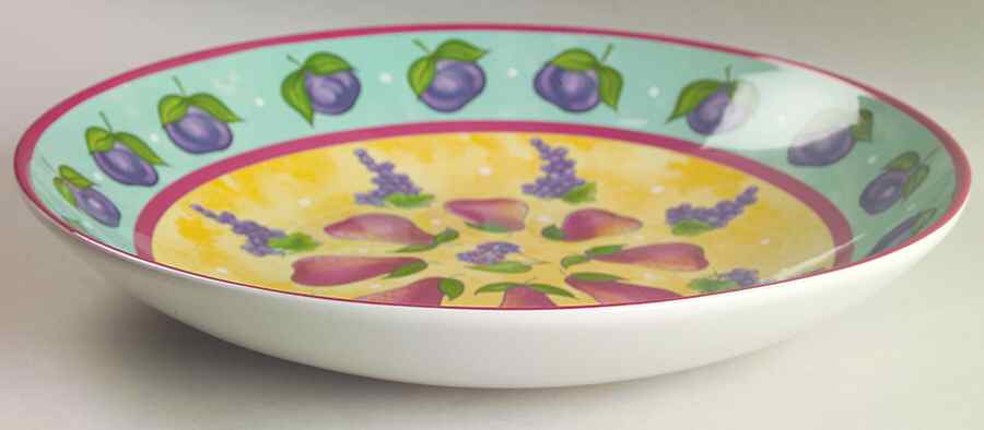 Bois D'Arc Tutti Fruitti 13" Pasta Serving Bowl by Essex Collection-1