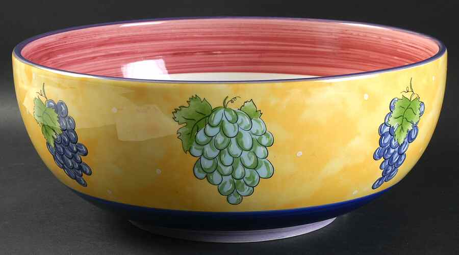 Bois D'Arc Tutti Fruitti 11" Large Salad Serving Bowl by Essex Collection-1