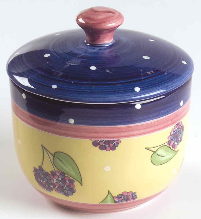 Bois D'Arc Tutti Fruitti Sugar Bowl & Lid by Essex Collection-1