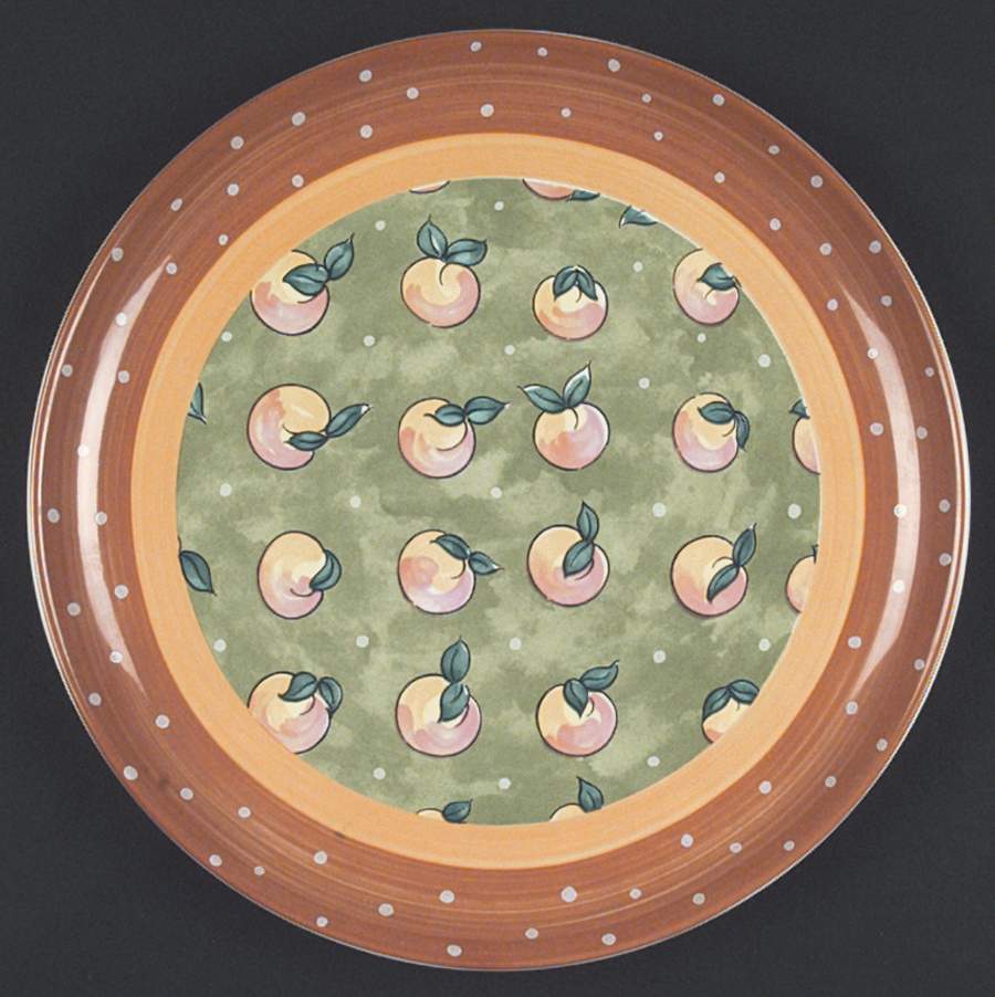 Bois D'Arc Tutti Fruitti Coupe Dinner Plate by Essex Collection-1