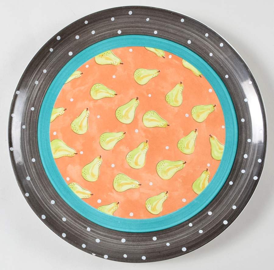 Bois D'Arc Tutti Fruitti Coupe Dinner Plate by Essex Collection-1
