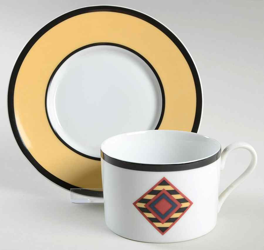 Chaco Yellow Flat Cup & Saucer Set by Essex (Enviro-Safe)-1