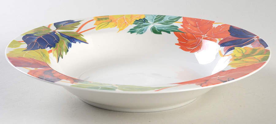 Fall Foliage Large Rim Soup Bowl by Essex (Enviro-Safe)-1