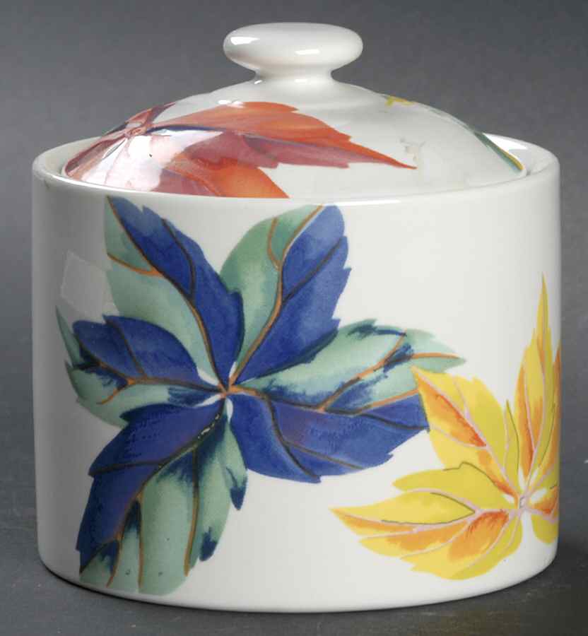 Fall Foliage Sugar Bowl & Lid by Essex (Enviro-Safe)-1
