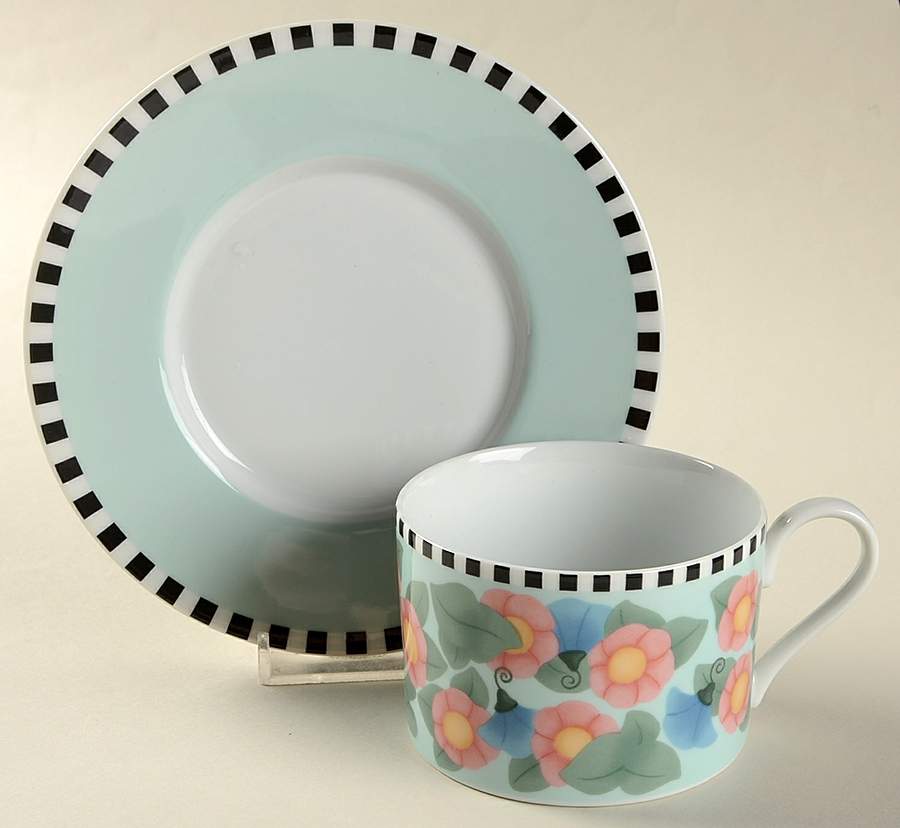 Sanibel Flat Cup & Saucer Set by Essex (Enviro-Safe)-1
