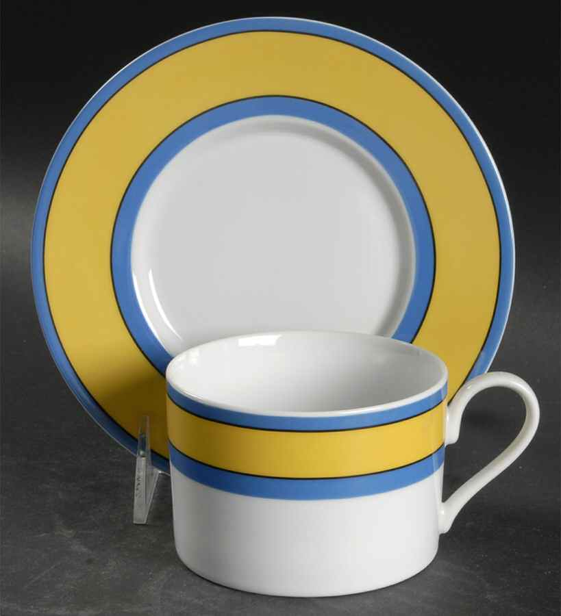 Stockholm Flat Cup & Saucer Set by Essex (Enviro-Safe)-1