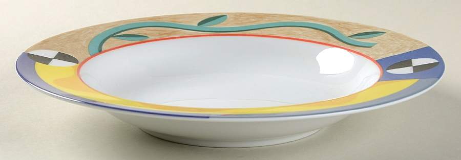Vine Song Rim Soup Bowl by Essex (Enviro-Safe)-1