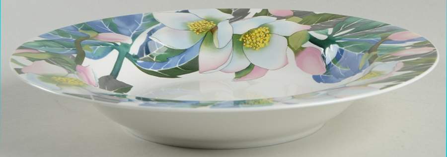 Winter Roses Large Rim Soup Bowl by Essex (Enviro-Safe)-1