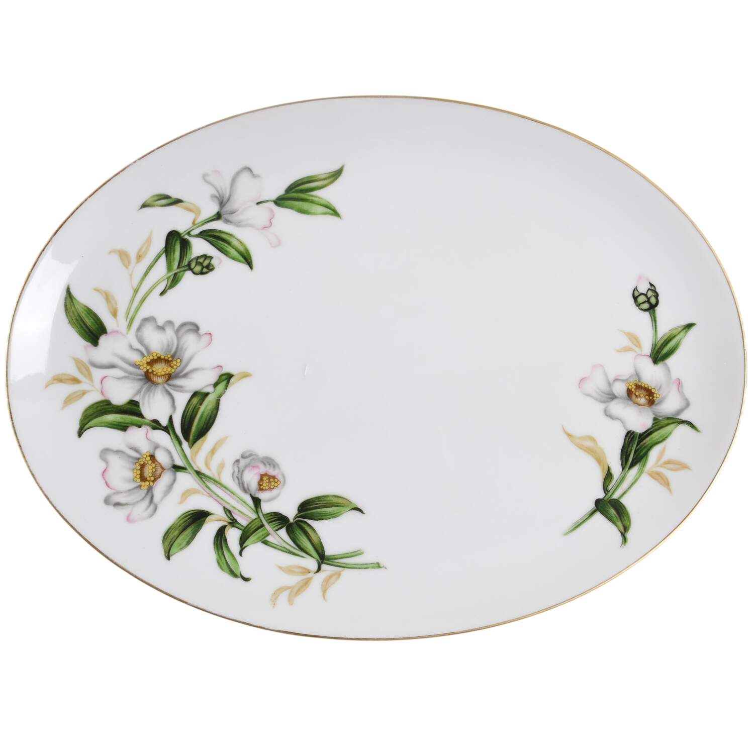 Camellia 12" Oval Serving Platter by Eterna-1