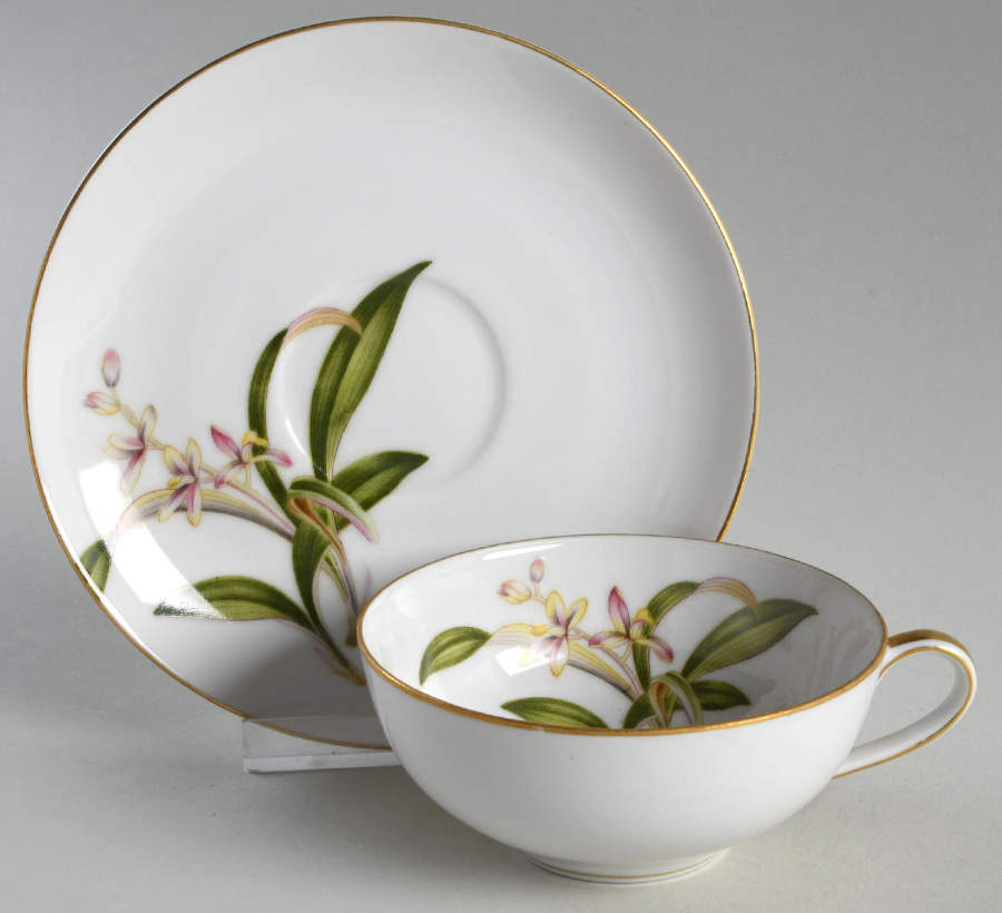Lillian Flat Cup & Saucer Set by Eterna-1