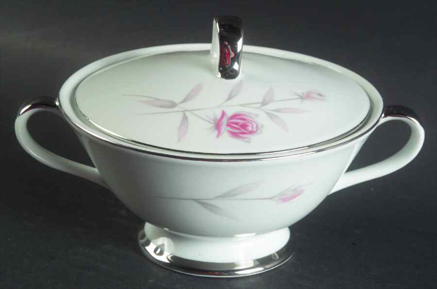 Dusty Rose Sugar Bowl & Lid by Eternal-1