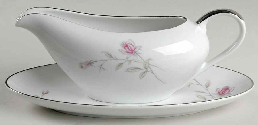 Lasting Rose Gravy Boat & Underplate by Eternal-1