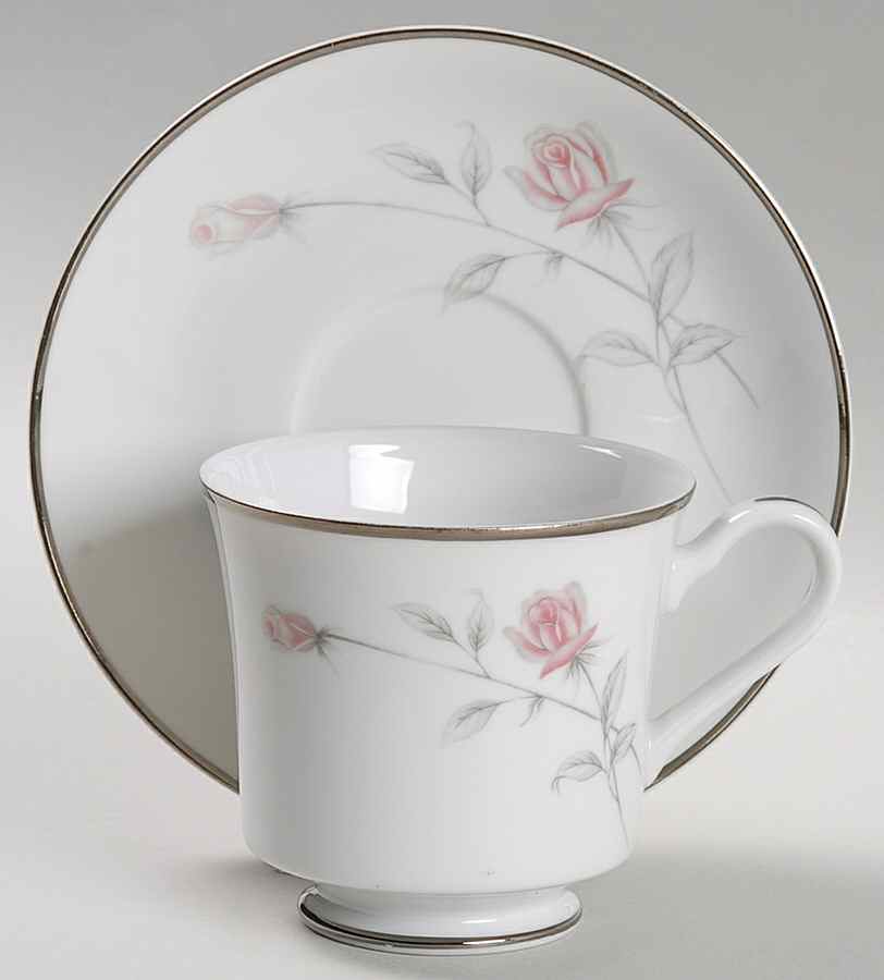 Lasting Rose Footed Cup & Saucer Set by Eternal-1