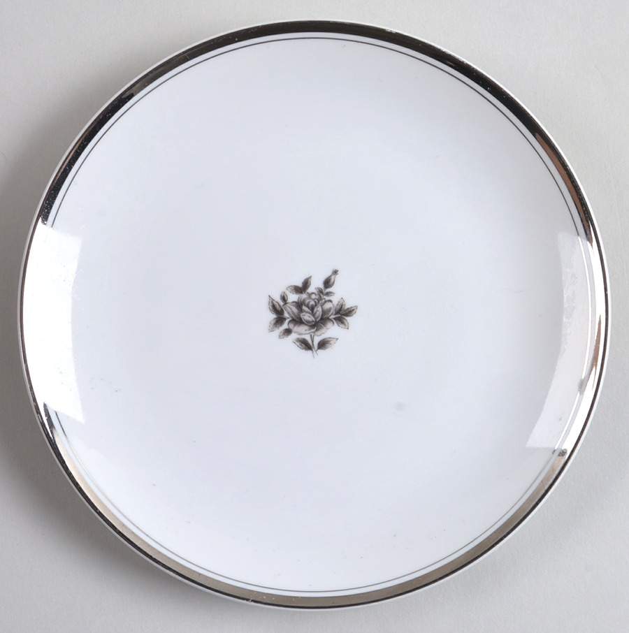 Midnight Rose Bread & Butter Plate by Eternal-1