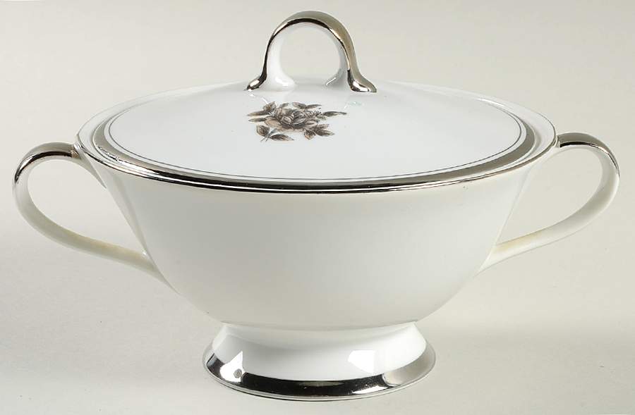 Midnight Rose Sugar Bowl & Lid by Eternal-1