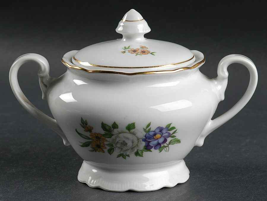 Bouquet Sugar Bowl & Lid by Europa-1