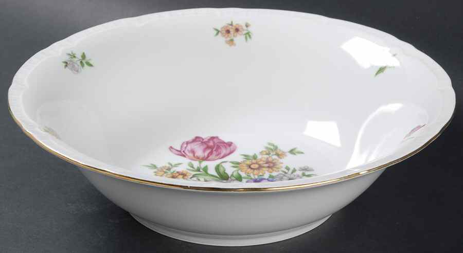 Bouquet 9" Round Vegetable Bowl by Europa-1